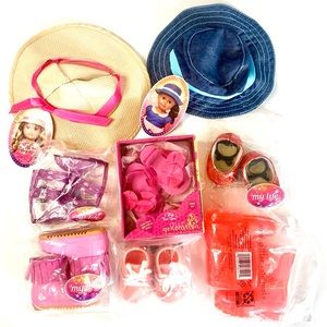 My Life Doll Shoes and Hat accessories bundle NEW